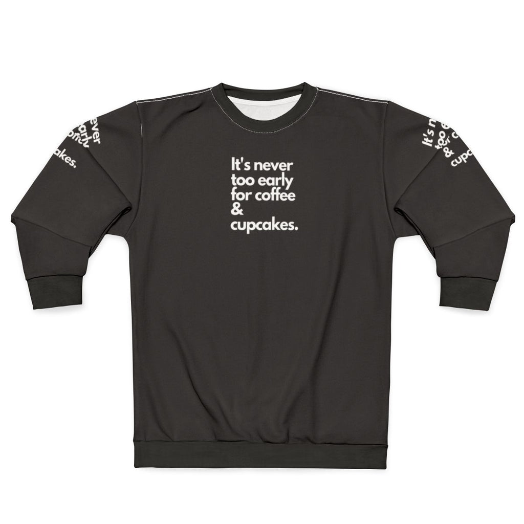 Coffee and cupcakes sweatshirt for women