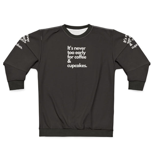 Coffee and cupcakes sweatshirt for women