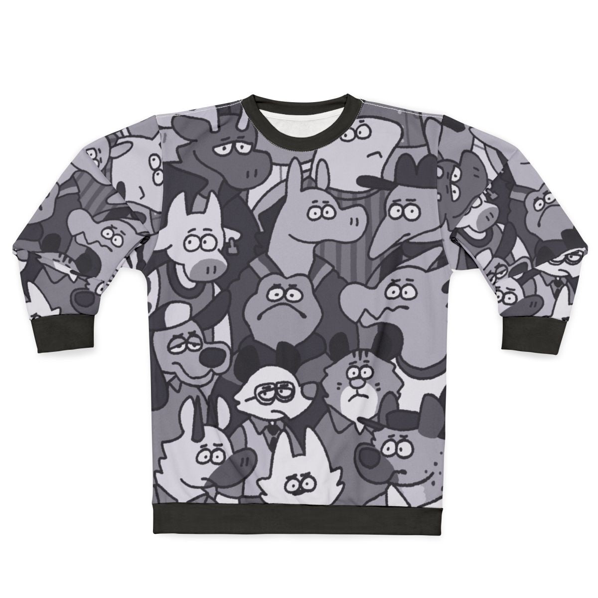 Cosmic Fury: Universe Sweatshirt with Furry Animal Designs