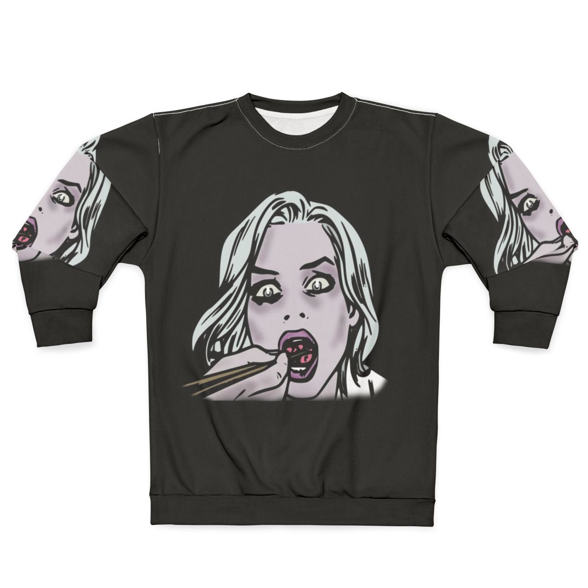 Izombie comic book style sweatshirt