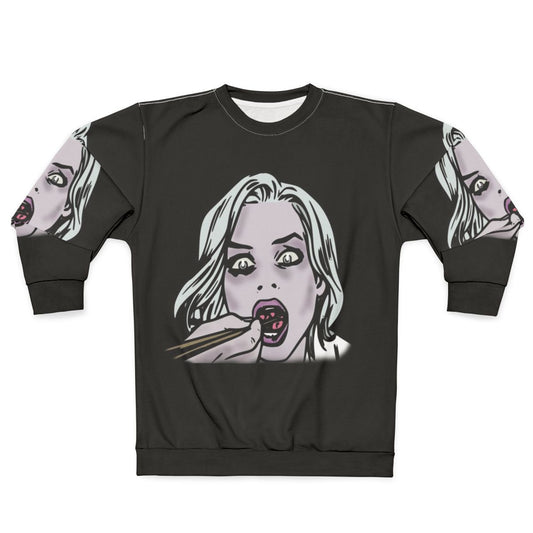Izombie comic book style sweatshirt