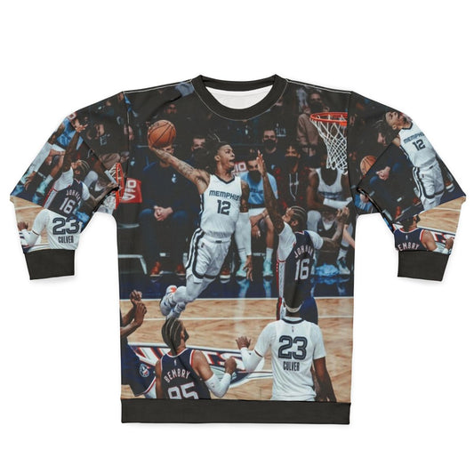 Ja Morant 12 dunking basketball sweatshirt