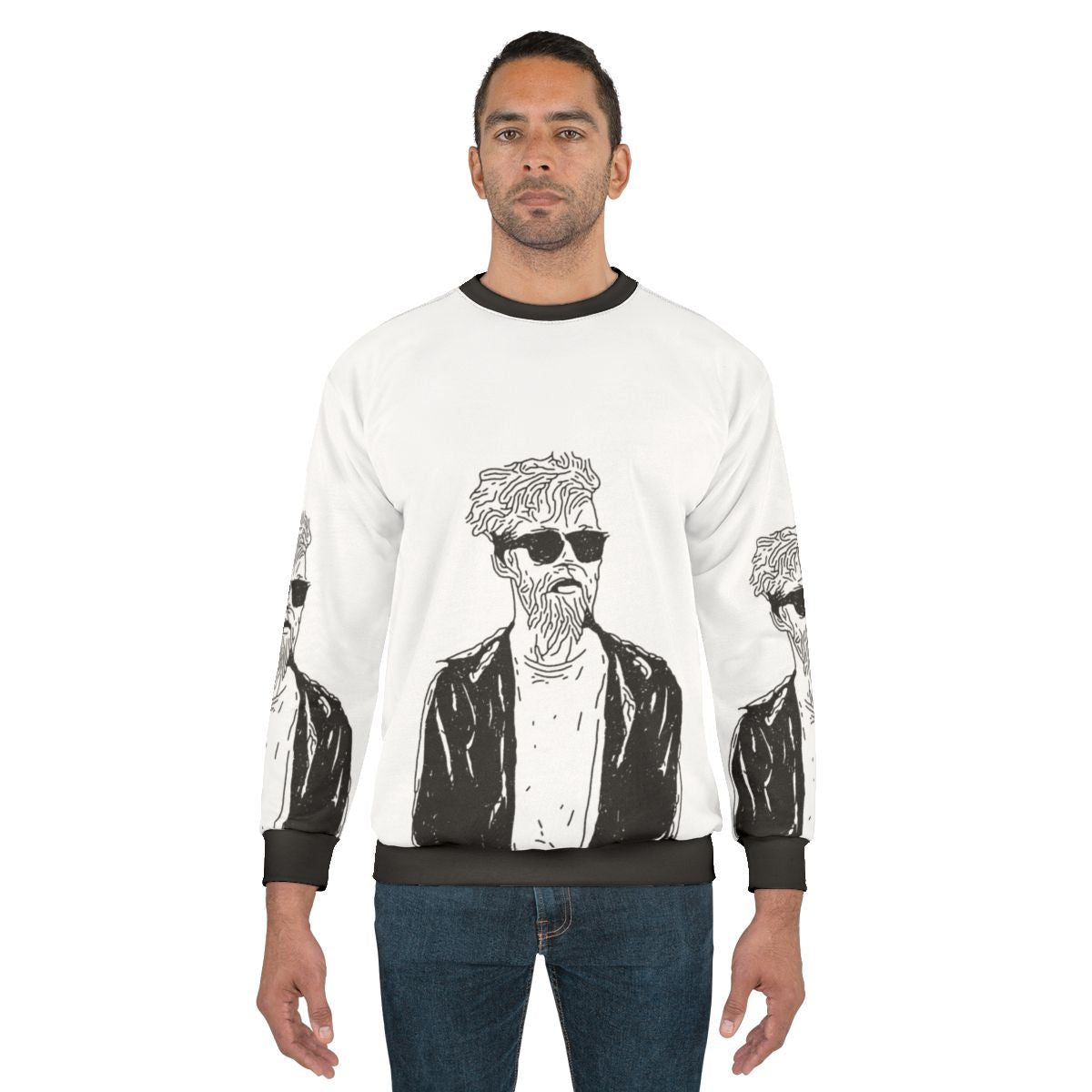 Jack Stauber II stencil sweatshirt design
