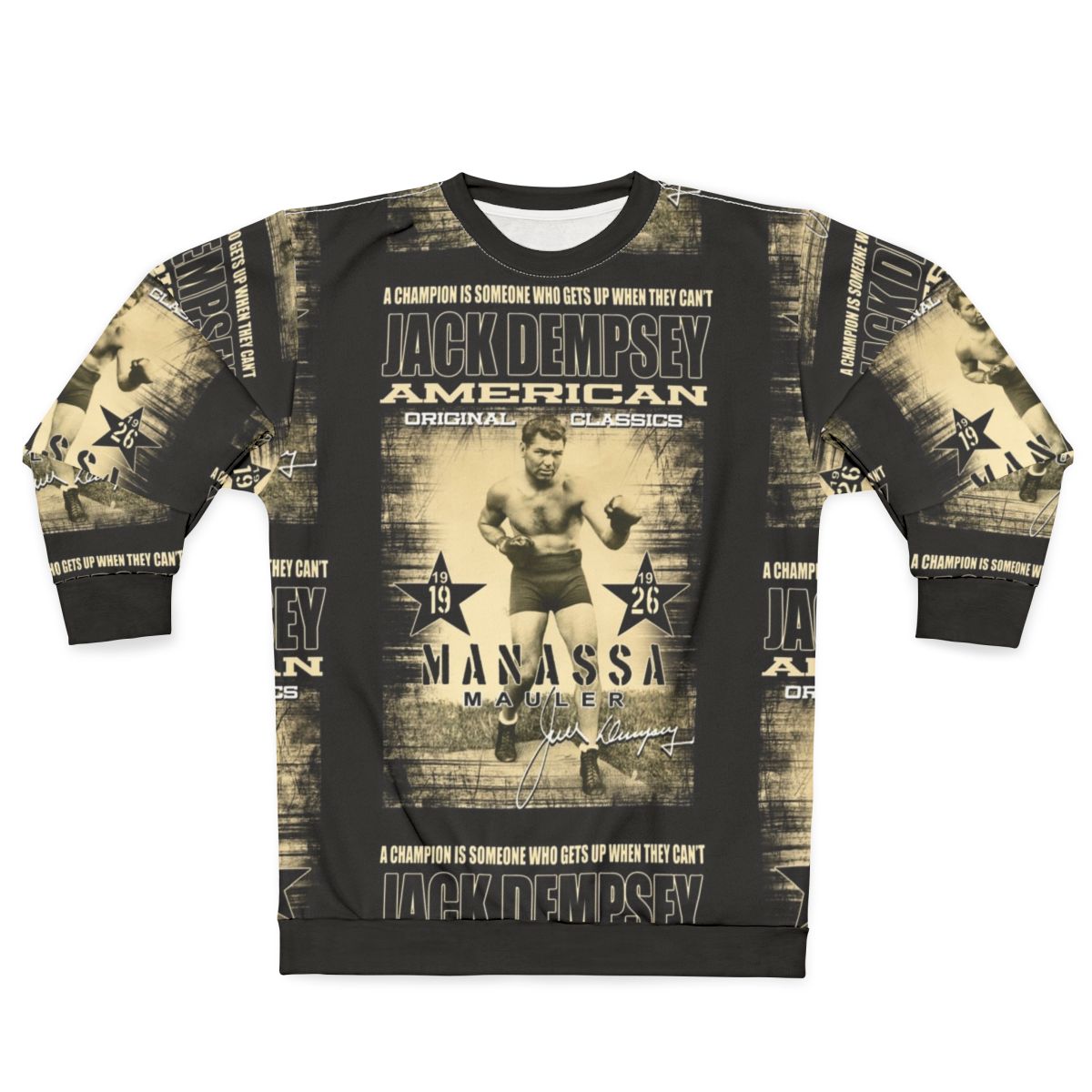Vintage Jack Dempsey heavyweight champion boxing sweatshirt