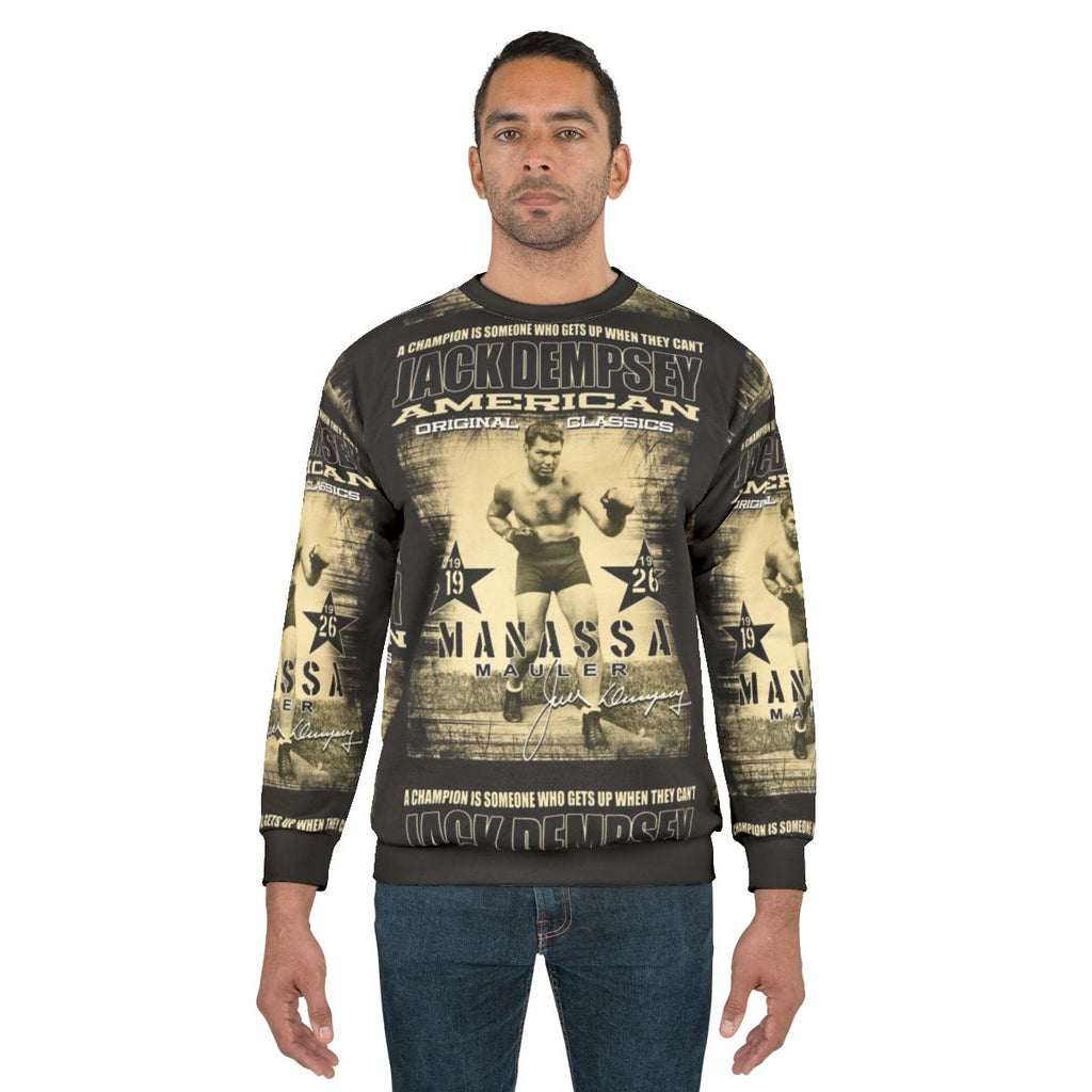 Vintage Jack Dempsey heavyweight champion boxing sweatshirt