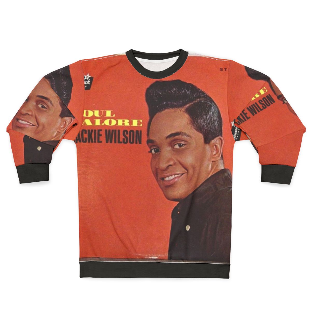 Vintage 1960s soul music sweatshirt featuring Jackie Wilson's Soul Galore