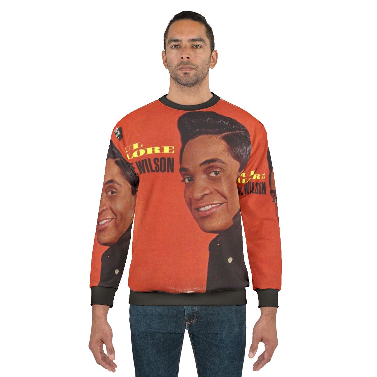 Vintage 1960s soul music sweatshirt featuring Jackie Wilson's Soul Galore