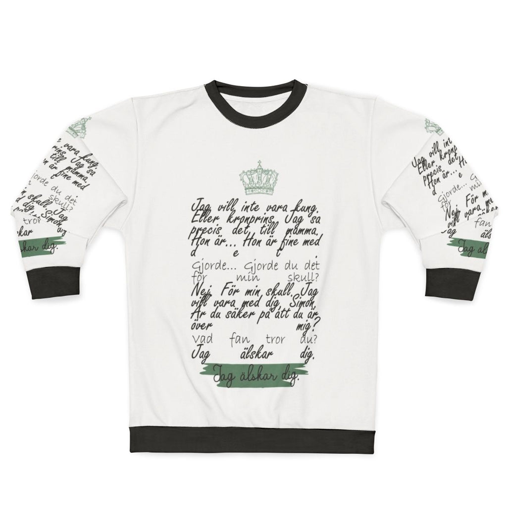 Young Royals Season 3 "I Love You" Sweatshirt with Prince Wilhelm and Simon Eriksson