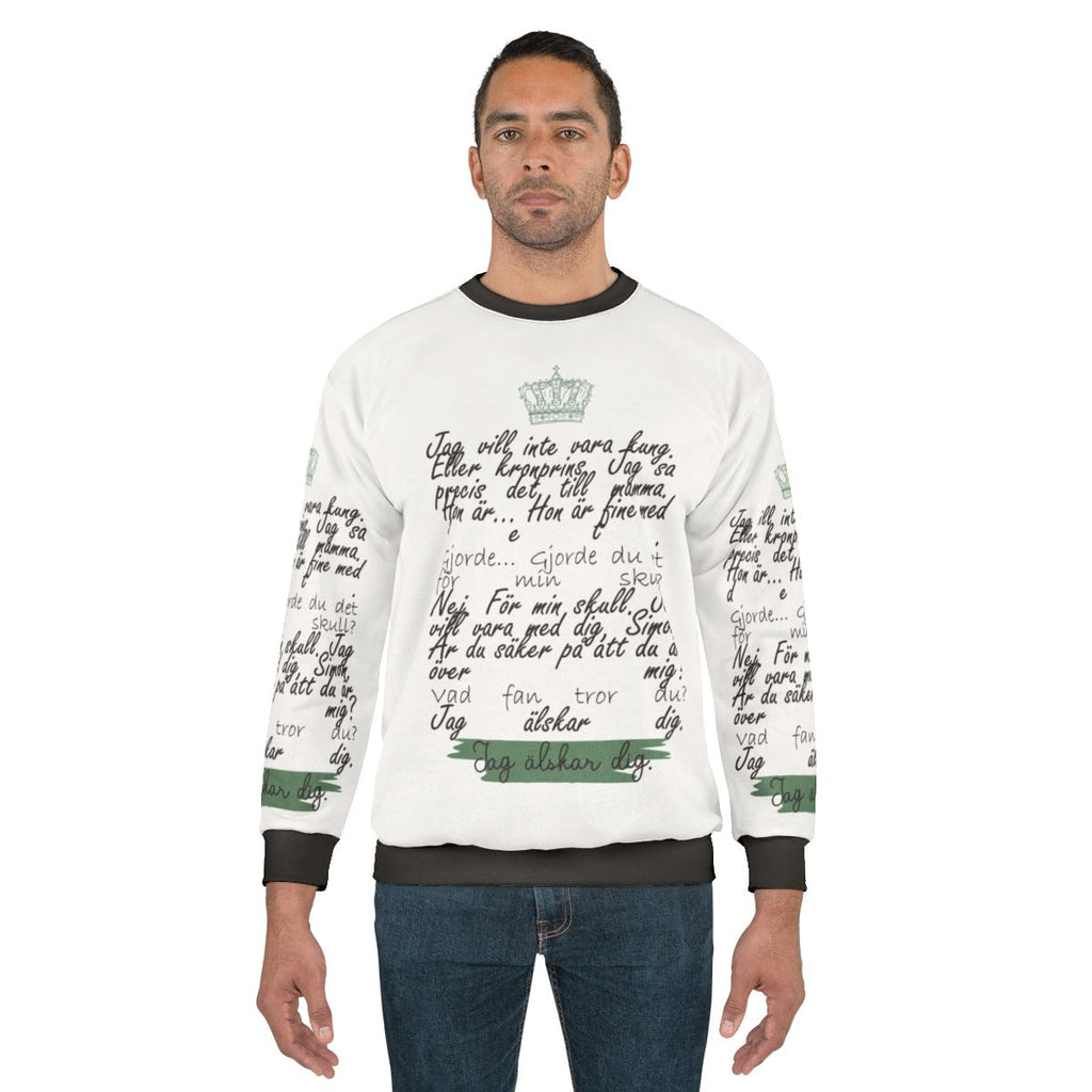 Young Royals Season 3 "I Love You" Sweatshirt with Prince Wilhelm and Simon Eriksson