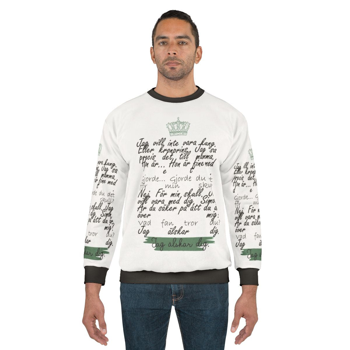 Young Royals Season 3 "I Love You" Sweatshirt with Prince Wilhelm and Simon Eriksson