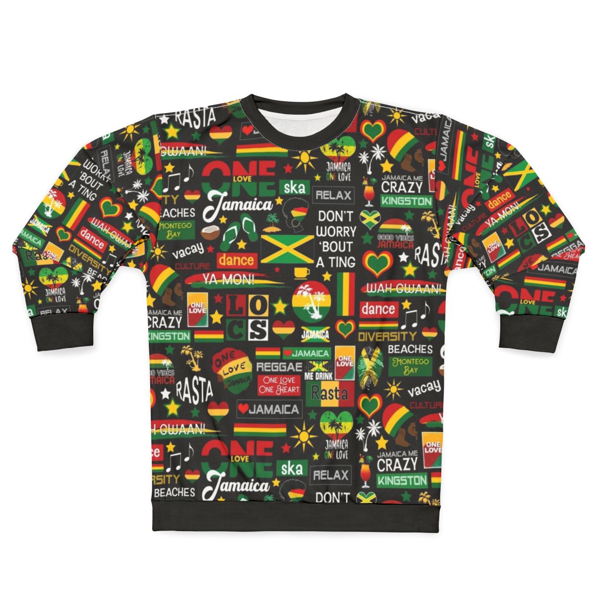 Jamaican one love culture pattern sweatshirt