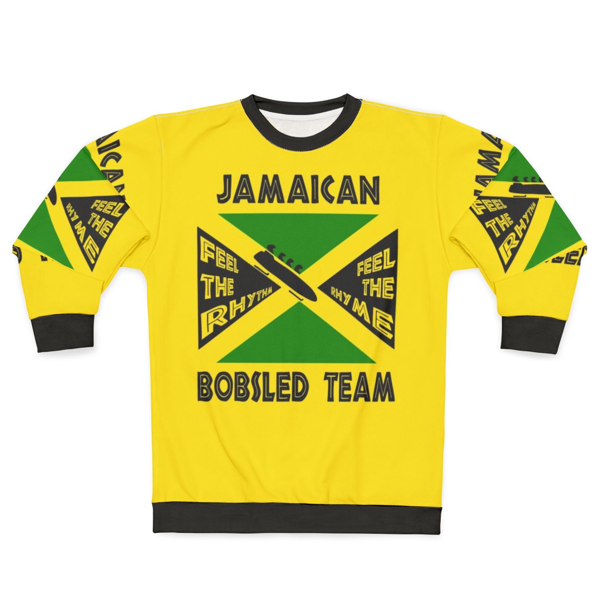 Jamaican Bobsled Team Sweatshirt with Cool Runnings Inspired 90s Retro Design