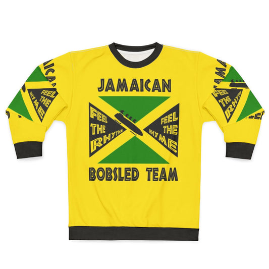 Jamaican Bobsled Team Sweatshirt with Cool Runnings Inspired 90s Retro Design