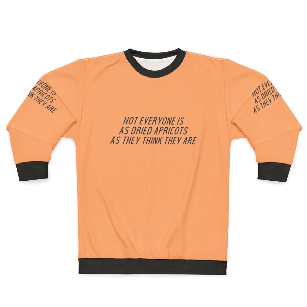 James Acaster's Apricots Sweatshirt - Minimalist Comedy Apparel