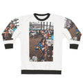 Janis Joplin Woodstock Sweatshirt featuring psychedelic tie-dye design