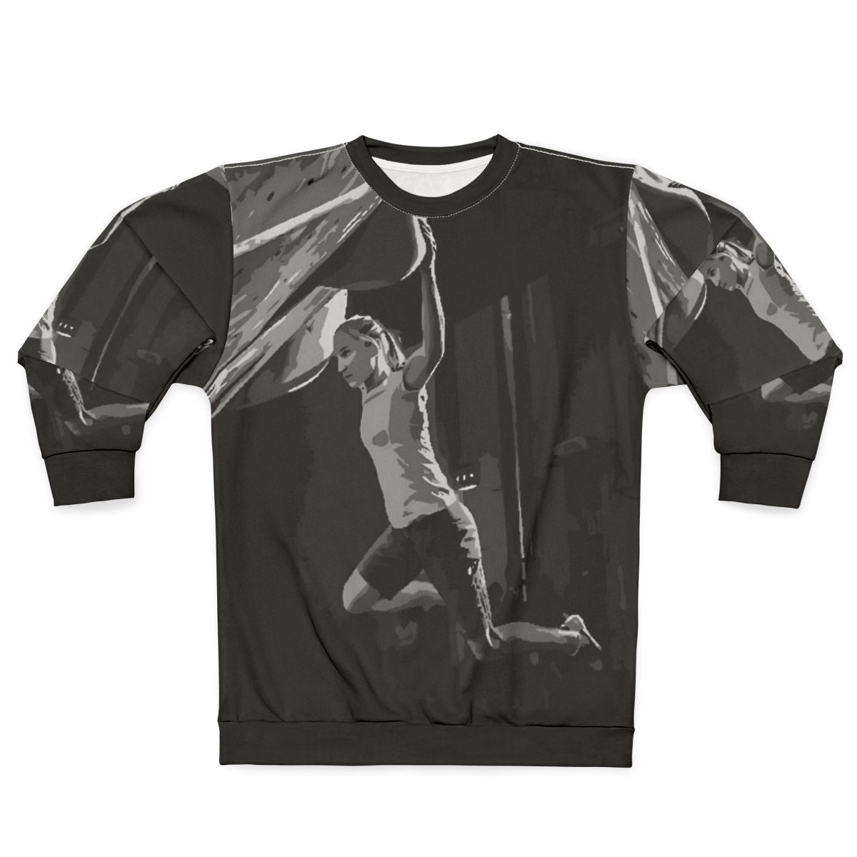 Janja Garnbret inspired climbing sweatshirt with painting design