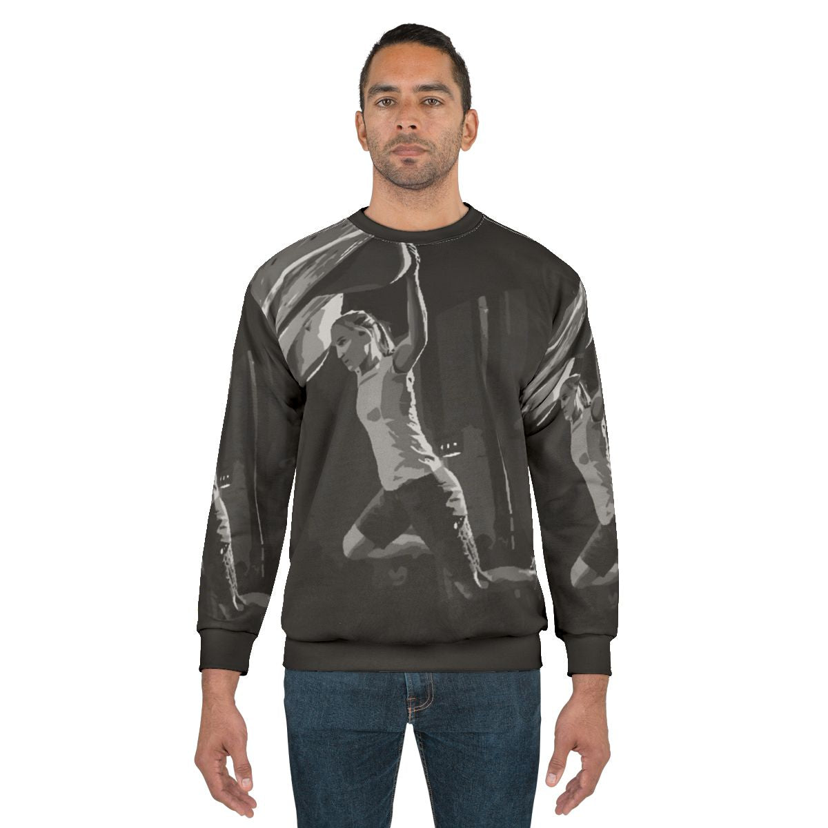 Janja Garnbret inspired climbing sweatshirt with painting design