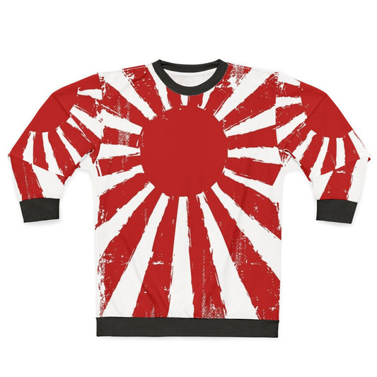 Japanese Rising Sun Sweatshirt with Mount Fuji Design