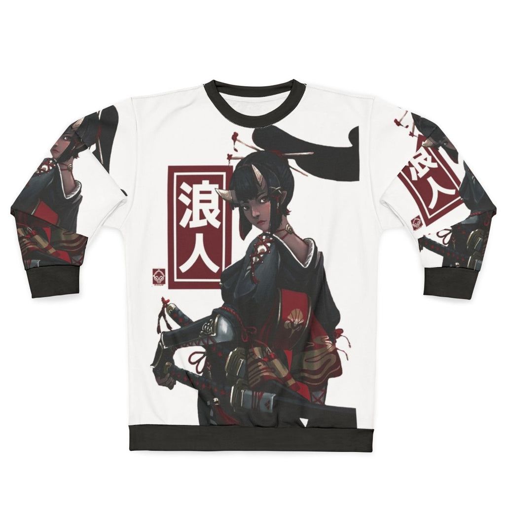 Japanese Anime Geisha Ninja Sweatshirt