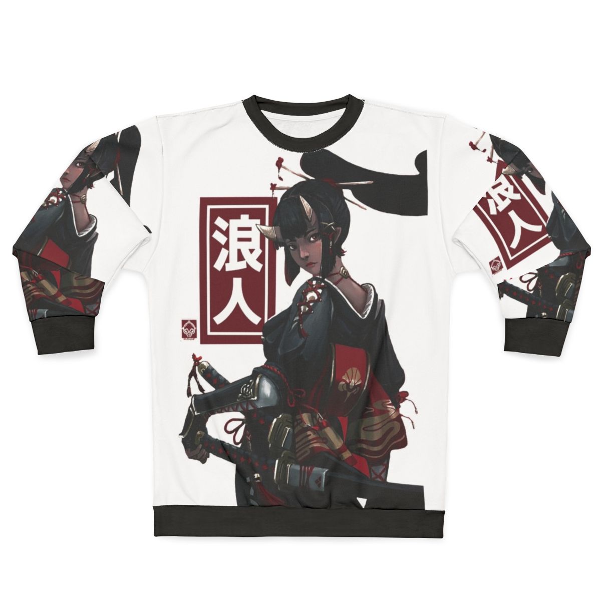 Japanese Anime Geisha Ninja Sweatshirt