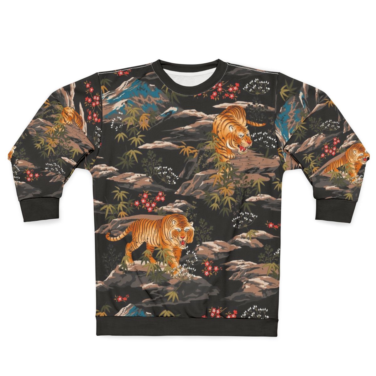 Vintage Japanese Tiger Floral Sweatshirt