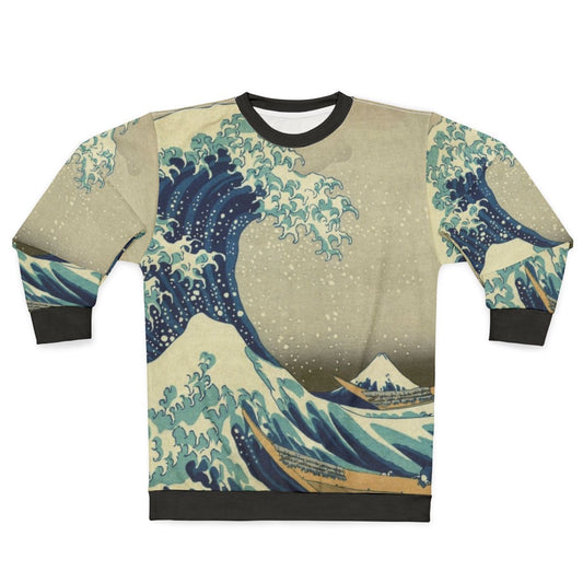 Japanese wave kanagawa japan sweatshirt with sea art design