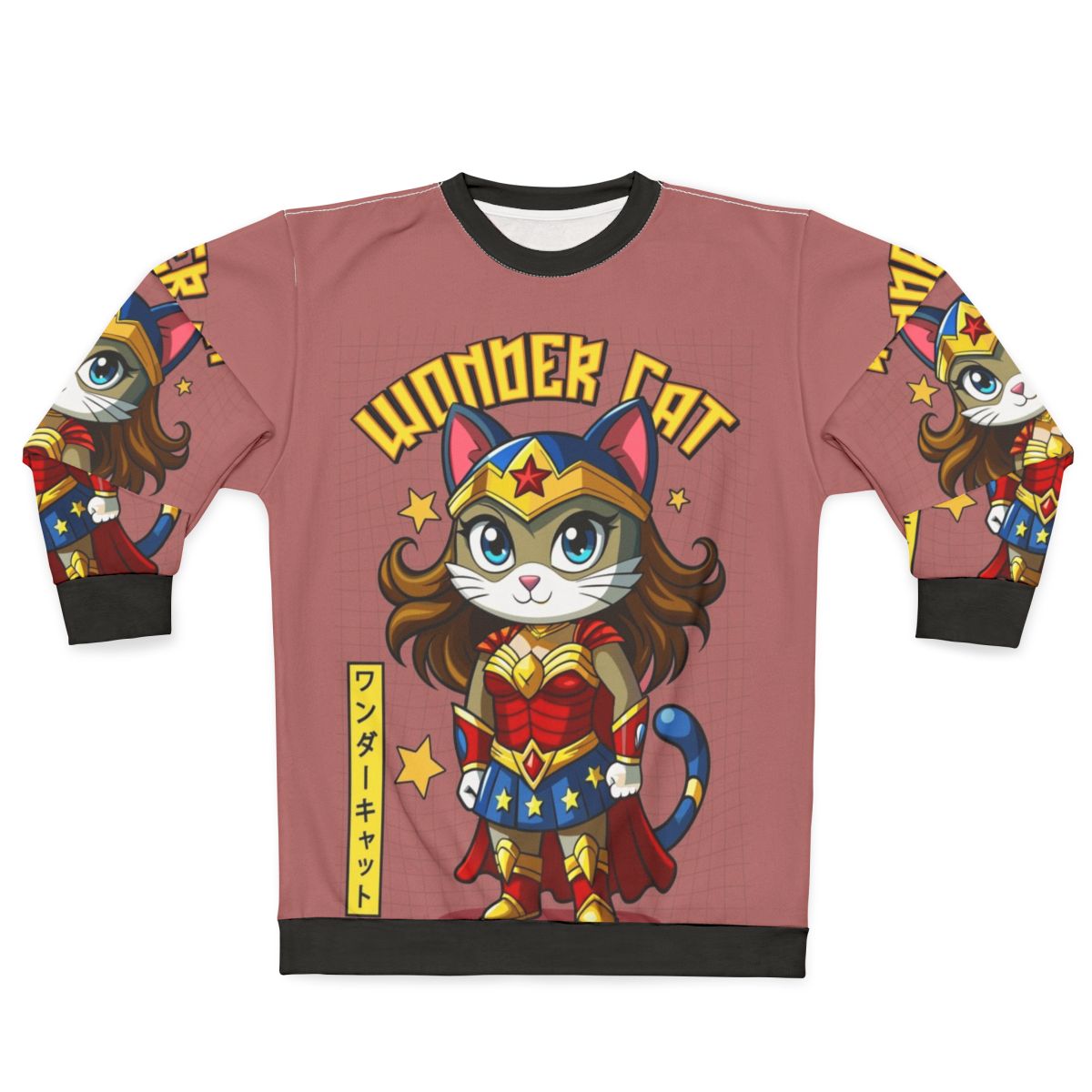 Japanese Wonder Cat Superhero Sweatshirt