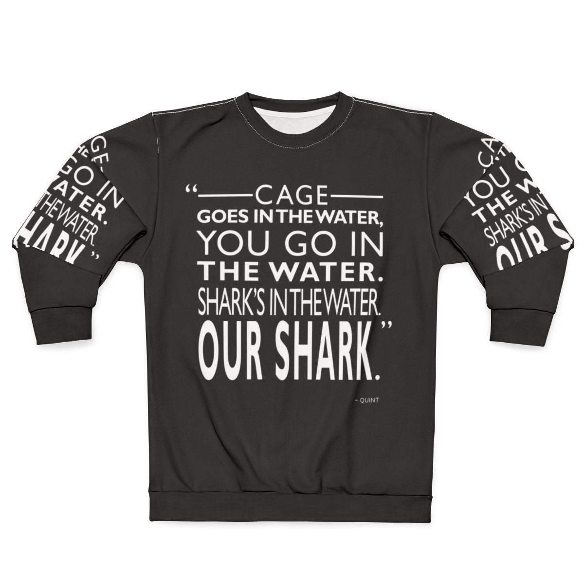 Jaws Shark Minimalist Movie Quote Sweatshirt