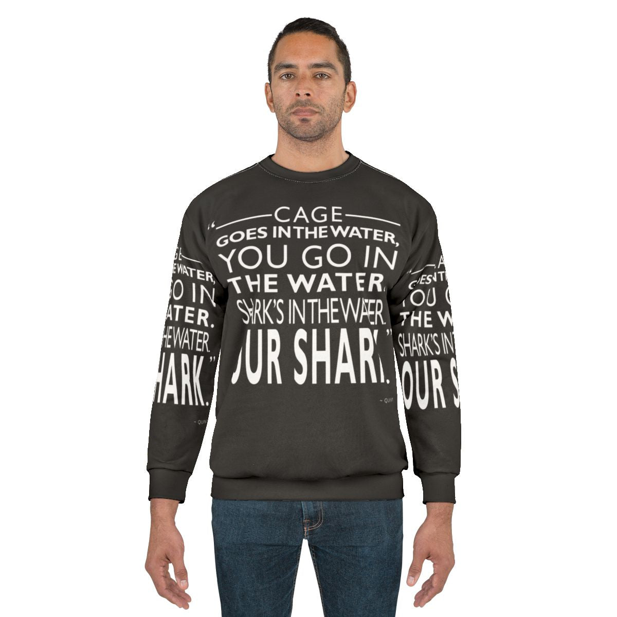 Jaws Shark Minimalist Movie Quote Sweatshirt