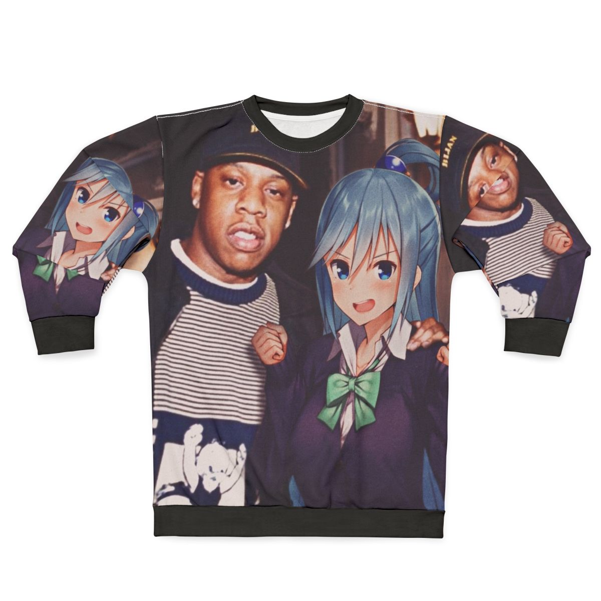 Jay Z x Aqua Anime-Inspired Sweatshirt
