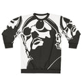 Jean Reno as Leon in the movie "The Professional" wearing a sweatshirt