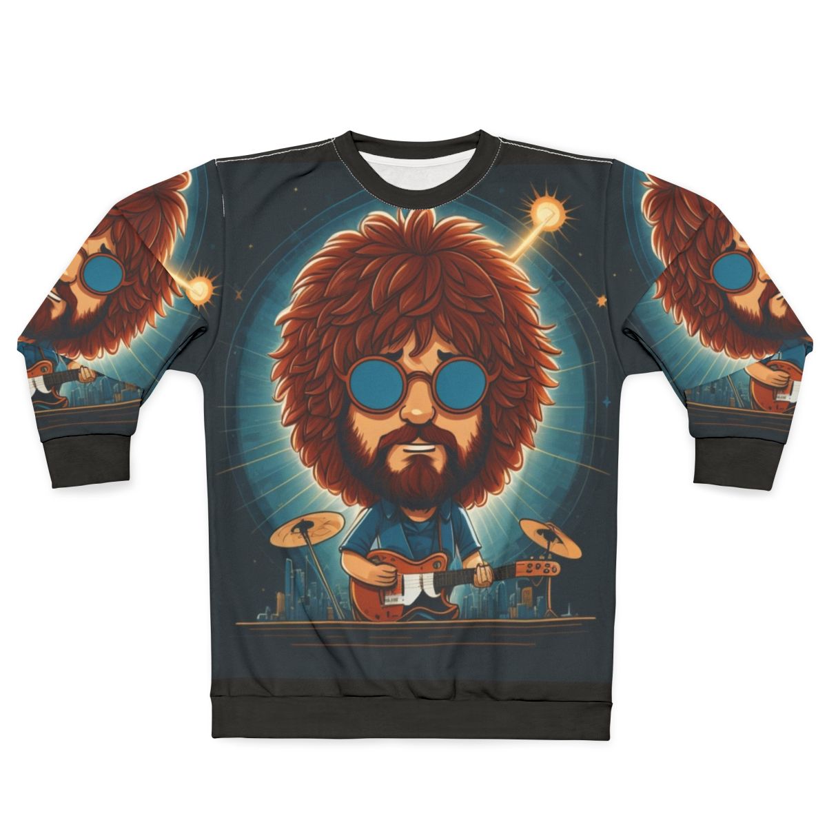 Jeff Lynne and Electric Light Orchestra 'Mr. Blue Sky' retro-style graphic sweatshirt