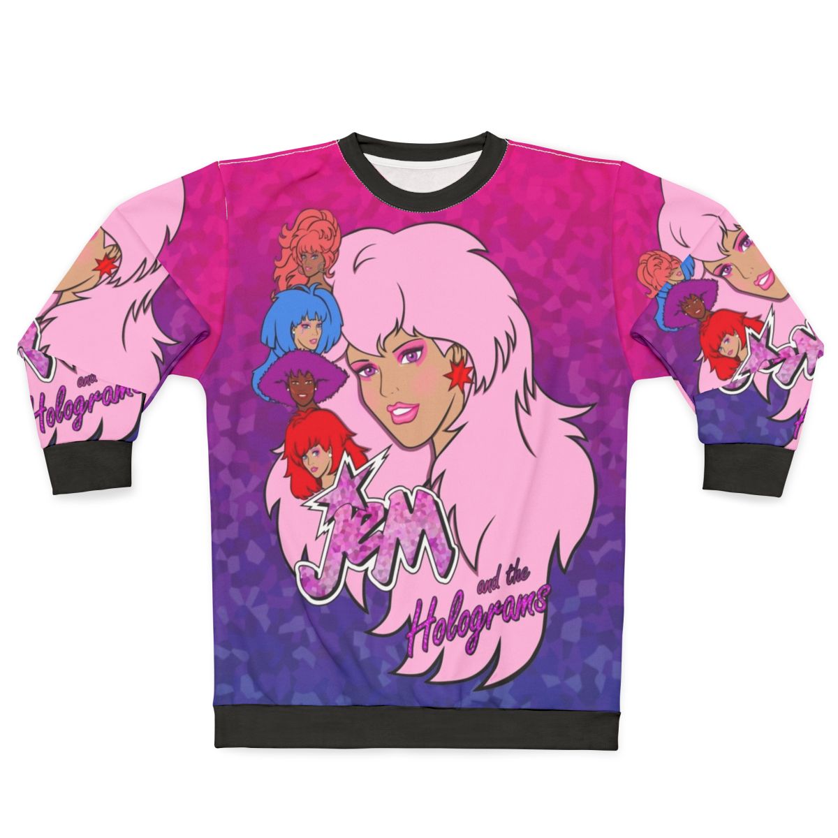 Jem And The Holograms 80s Cartoon Inspired Sweatshirt
