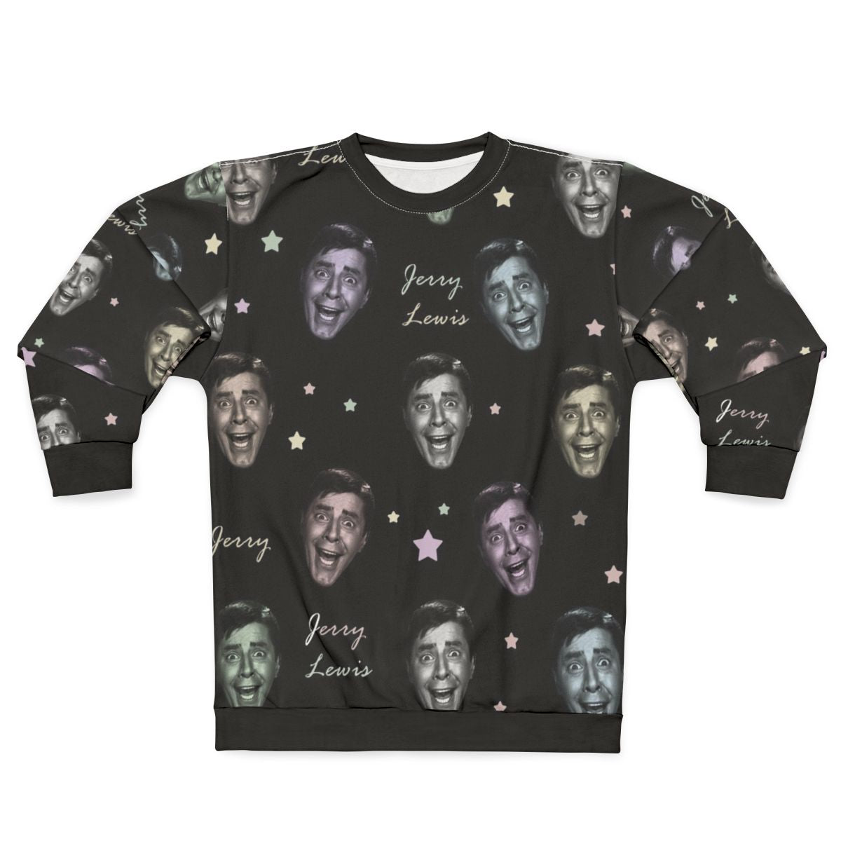 Jerry Lewis comedy sweatshirt with American flag design