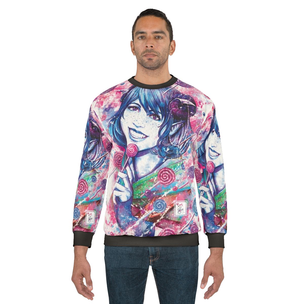 Critical Role Jester Lavorre Watercolor Candy Sweatshirt