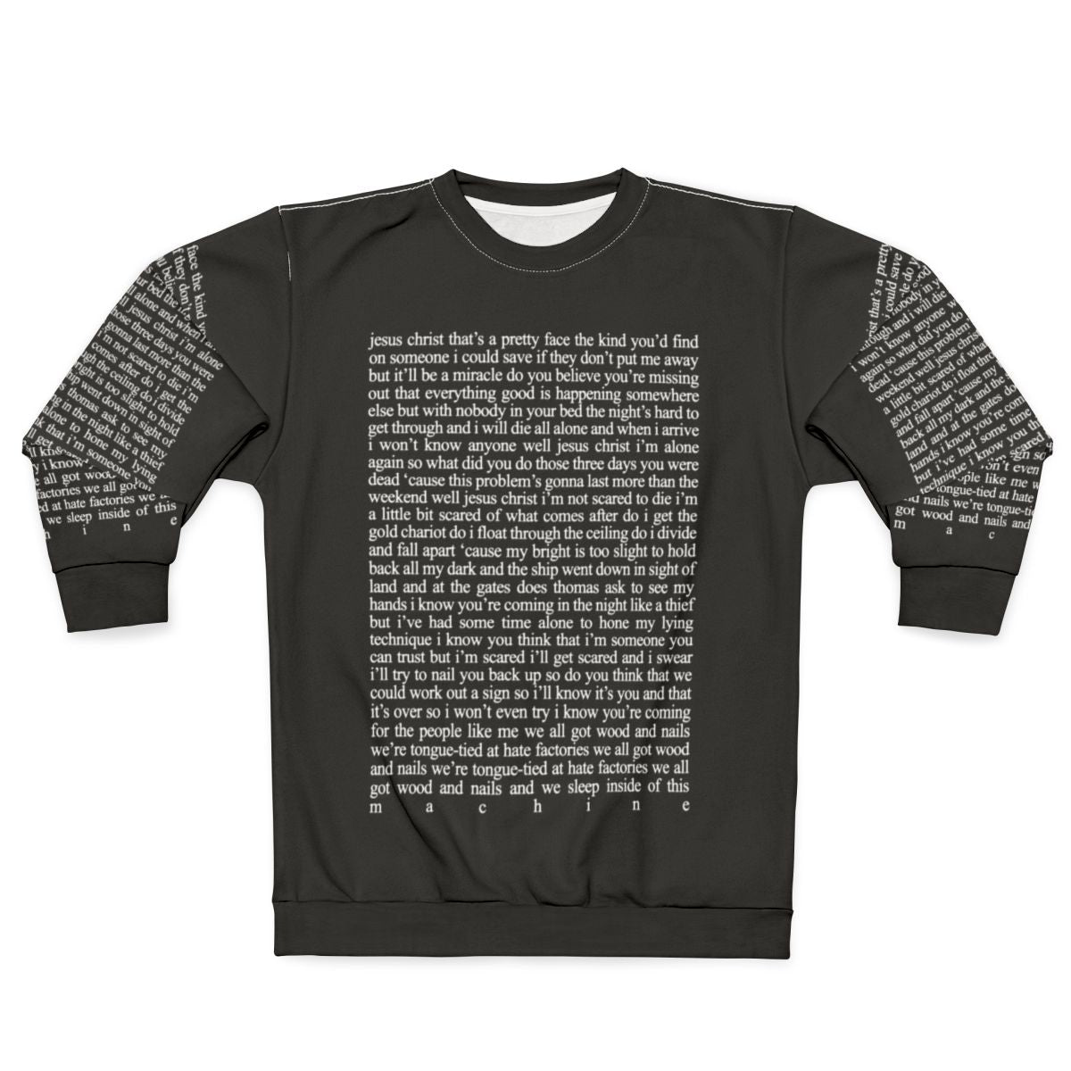 Jesus Christ Lyrics Christian Sweatshirt