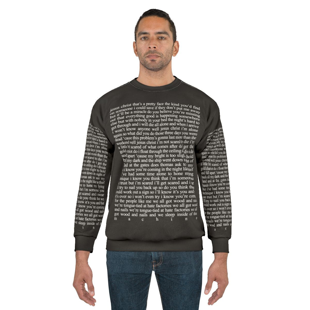Jesus Christ Lyrics Christian Sweatshirt