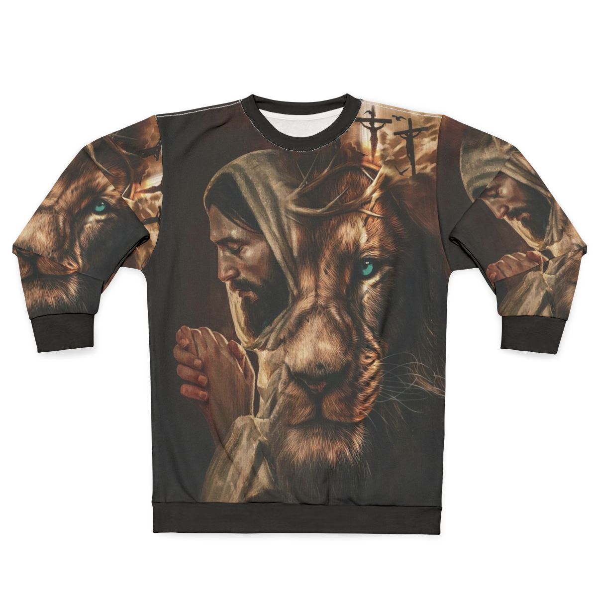Christian Sweatshirt with Lion of Judah Design