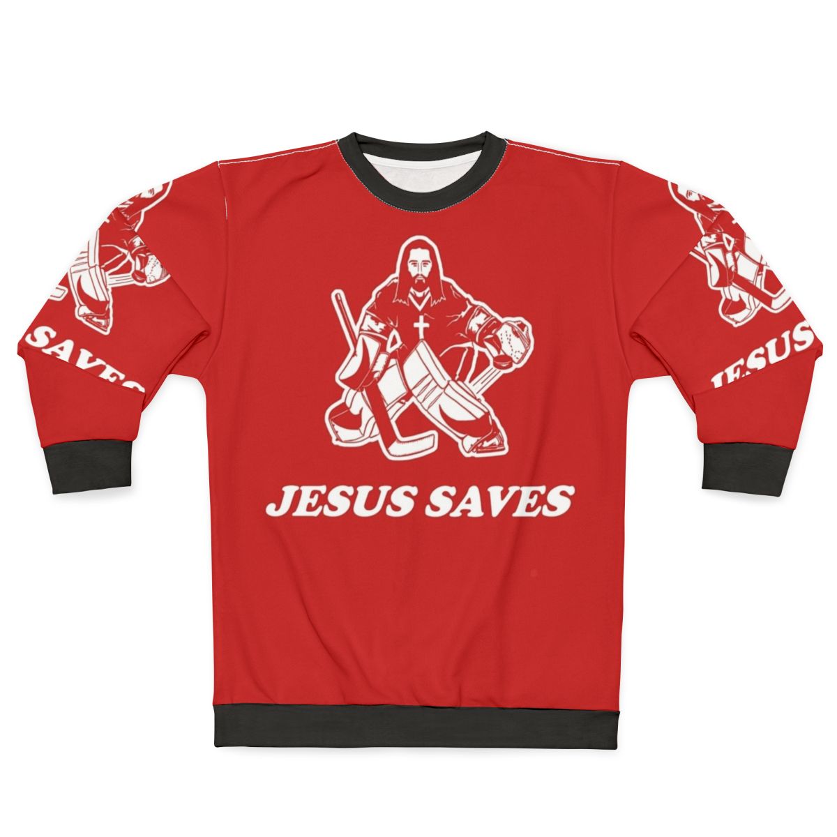 Jesus Saves Hockey Goalie Sweatshirt