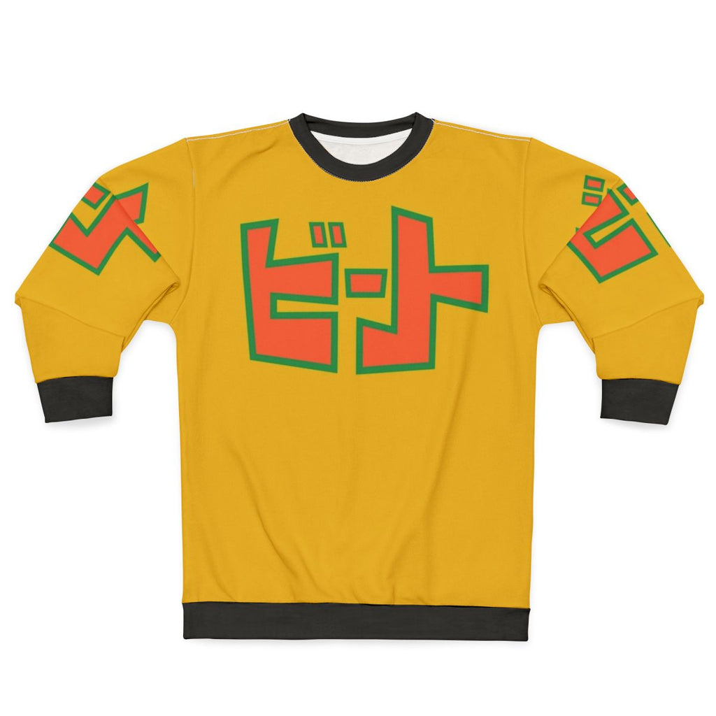 Jet Set Radio inspired sweatshirt with graffiti and roller blading elements