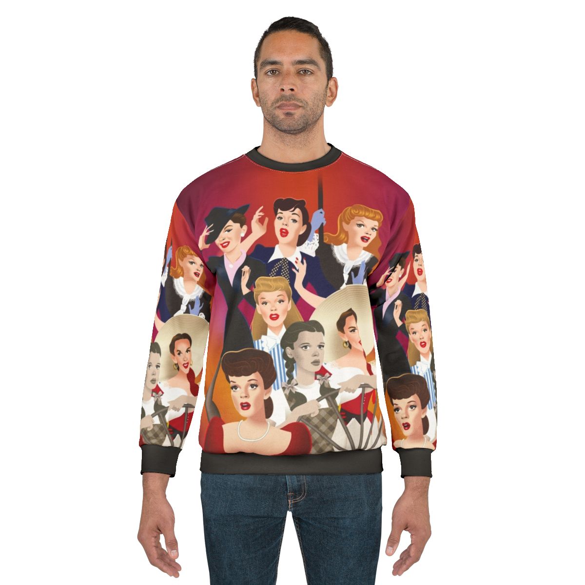 Alejandro Mogollo Art Hollywood Icon Movie Star Sweatshirt
