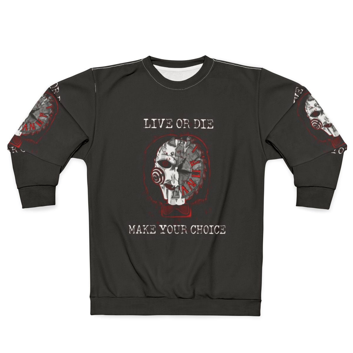 Jigsaw Saw Horror Fan Art Sweatshirt