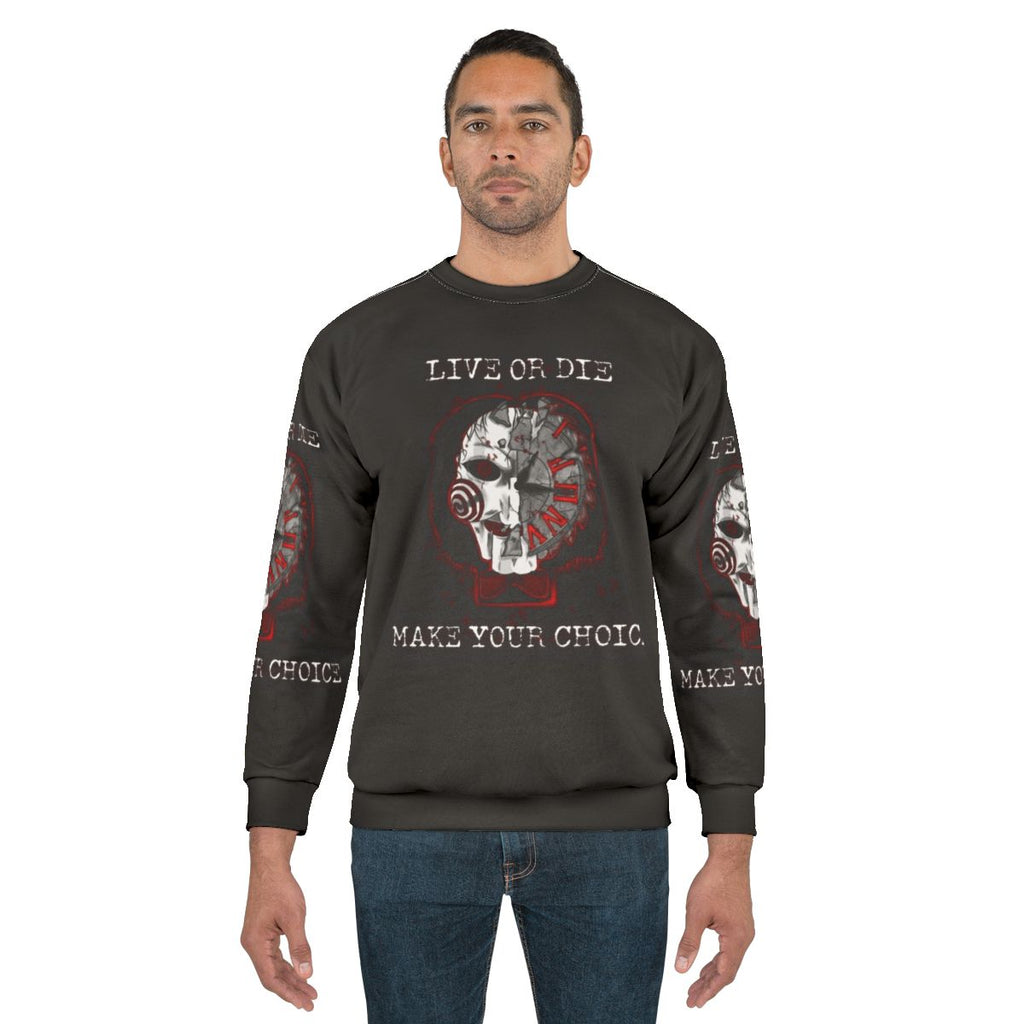 Jigsaw Saw Horror Fan Art Sweatshirt