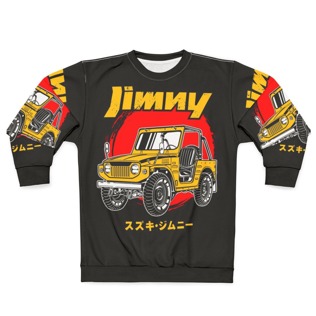 Yellow Jimny Classic 4x4 Offroad Jeep Sweatshirt