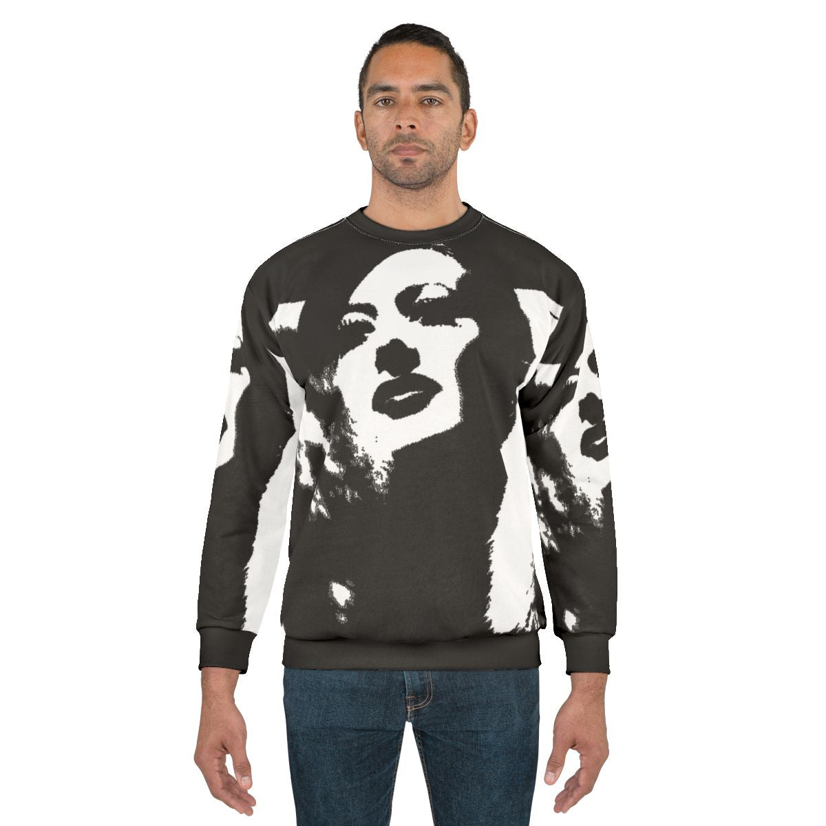 Vintage 1930s Joan Crawford Letty Lynton Black and White Movie Sweatshirt
