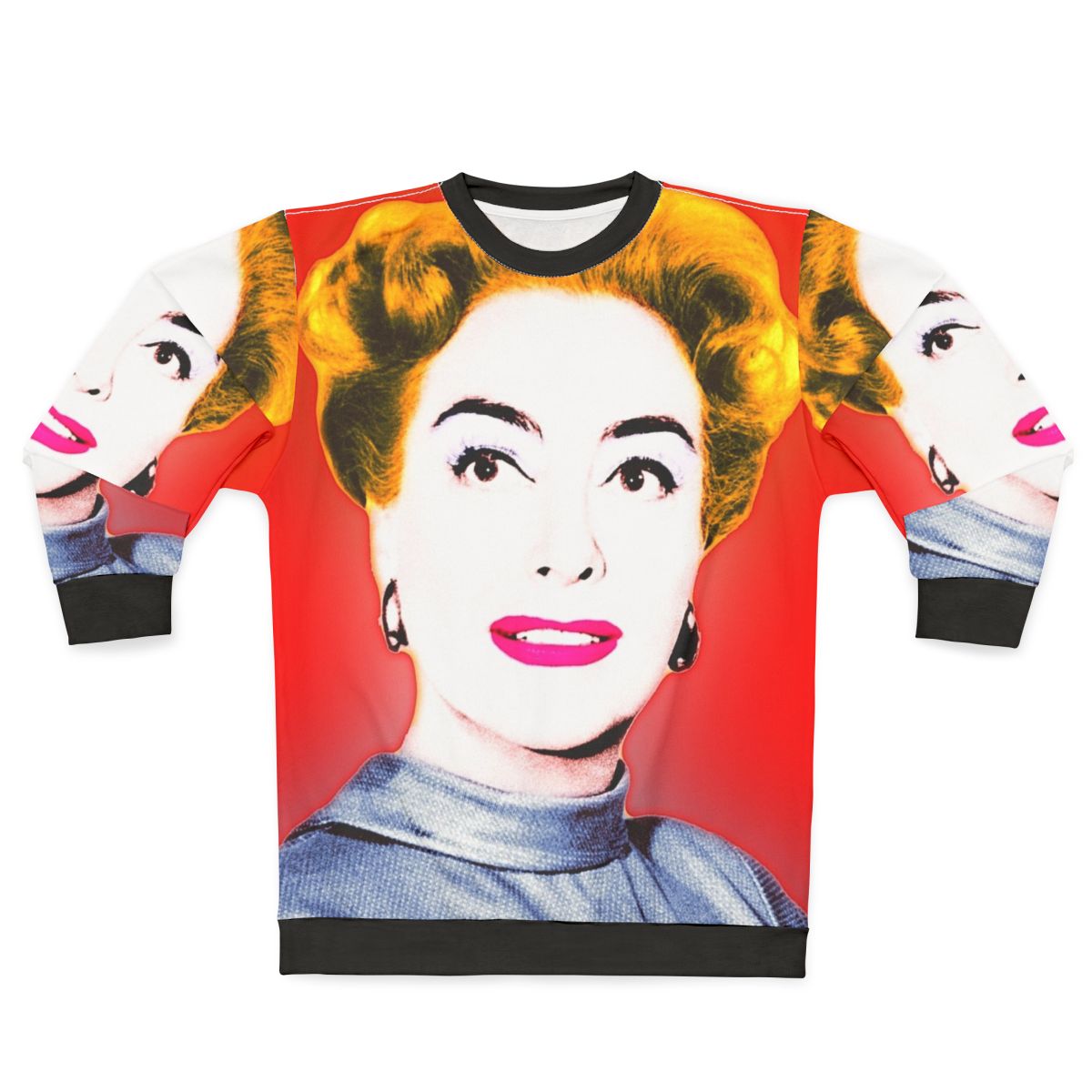 Joan Crawford Pop Art Sweatshirt - Vintage Hollywood Actress