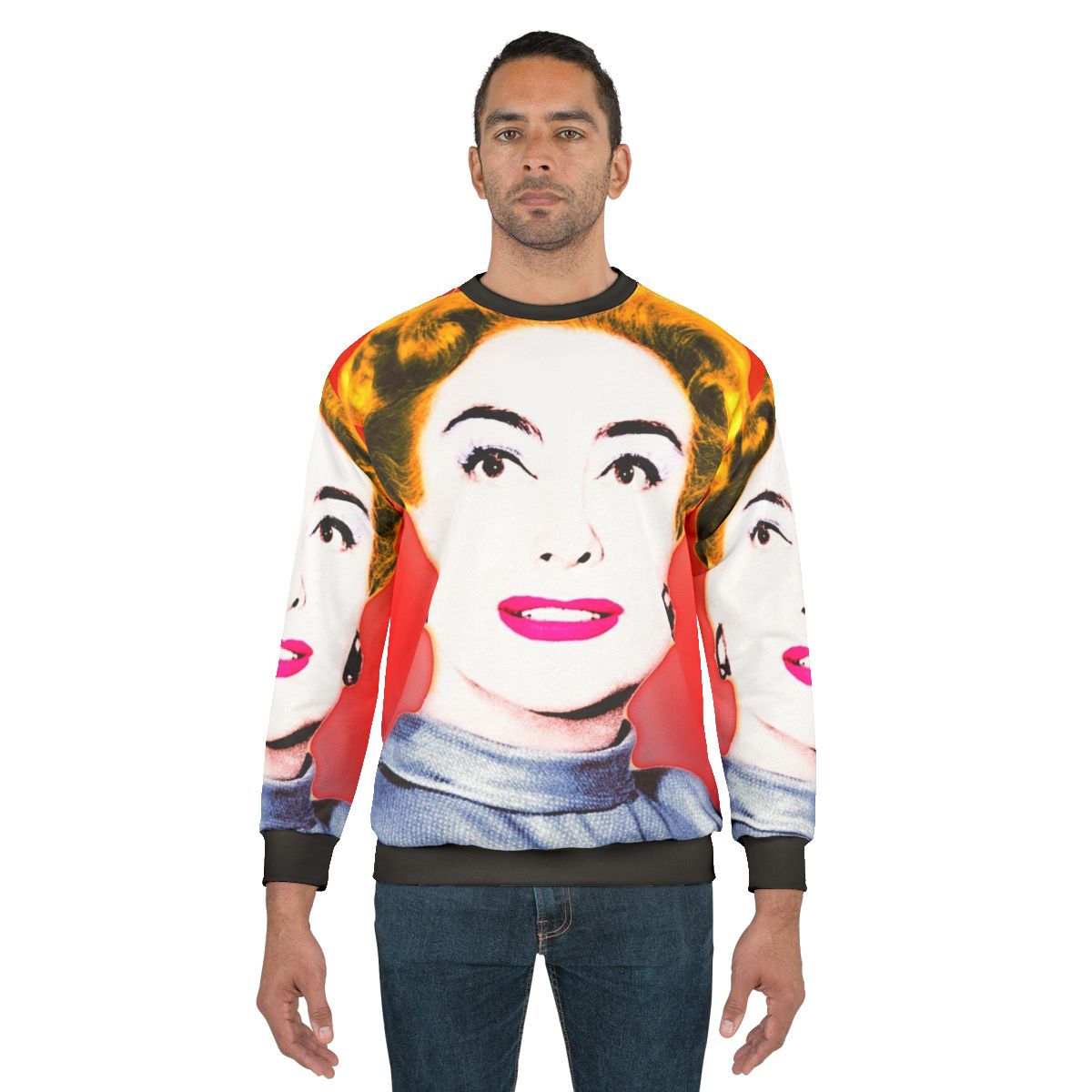 Joan Crawford Pop Art Sweatshirt - Vintage Hollywood Actress