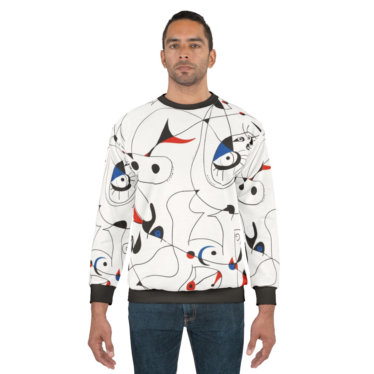 Minimalist Joan Mir 5 Abstract Art Sweatshirt