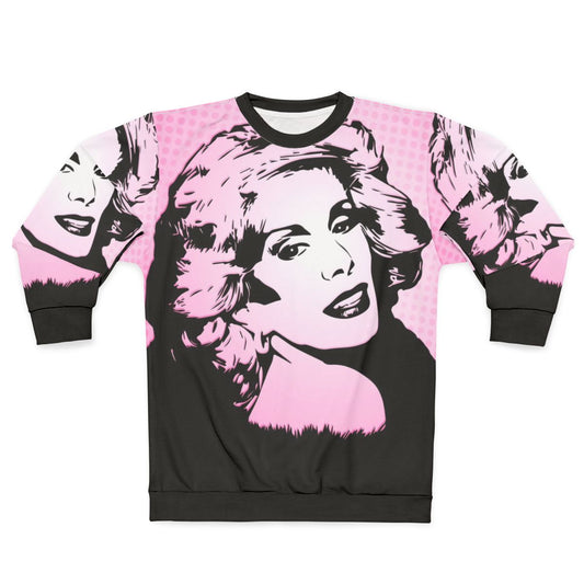 Joan Rivers Pop Art Sweatshirt featuring a vibrant portrait of the iconic comedian