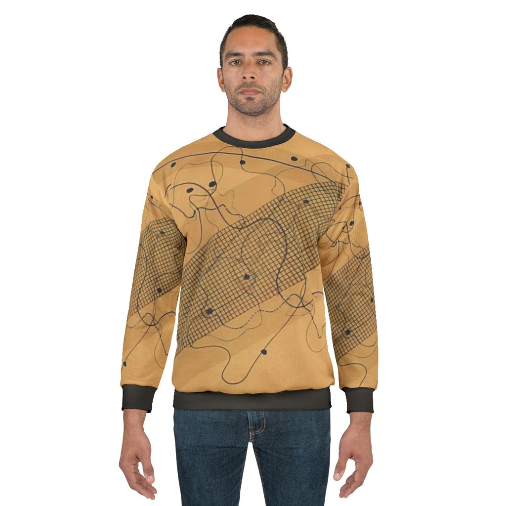 Avant garde sweatshirt featuring John Cage's Fontana Mix